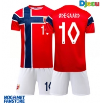 Norveška Martin Odegaard #10 Domaci Dres za djecu SP 2026 Kratak Rukav (+ Kratke hlače)